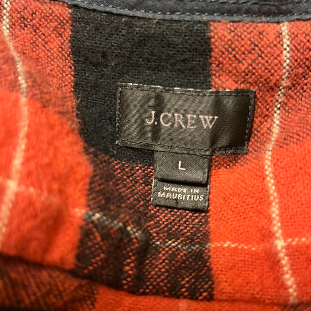 J. Crew flannel with elbow pads